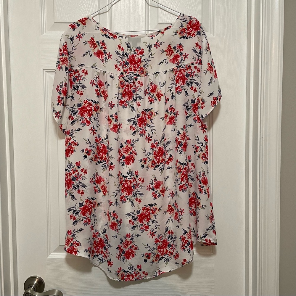Torrid Floral Blouse - Picture 7 of 8